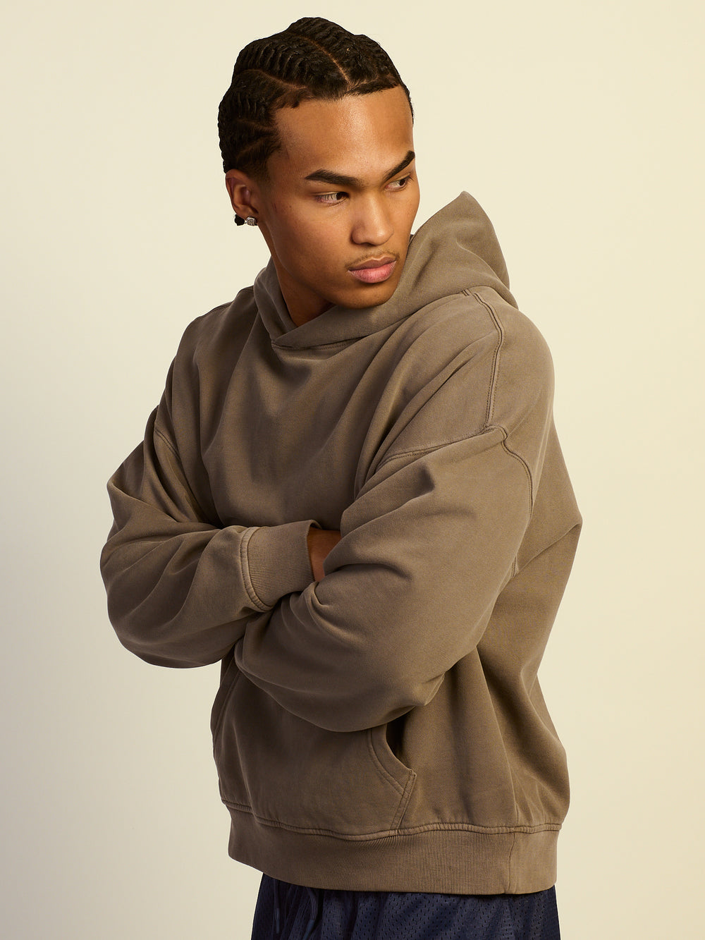 KOLBY RELAXED FIT HOODIE - IRON