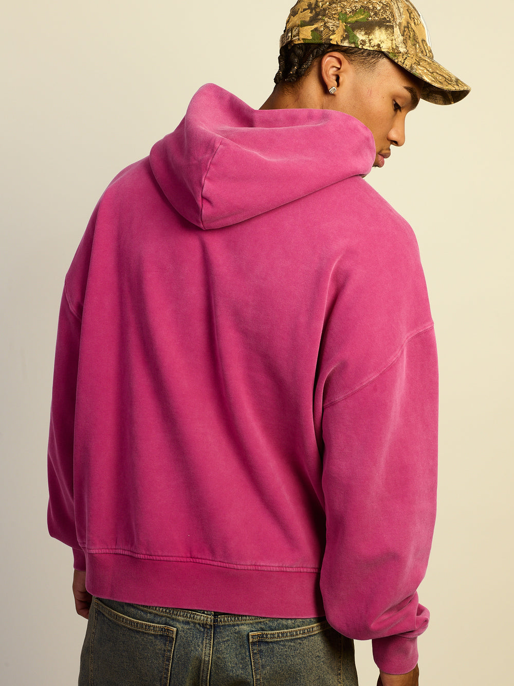 KOLBY RELAXED FIT HOODIE - MAGENTA