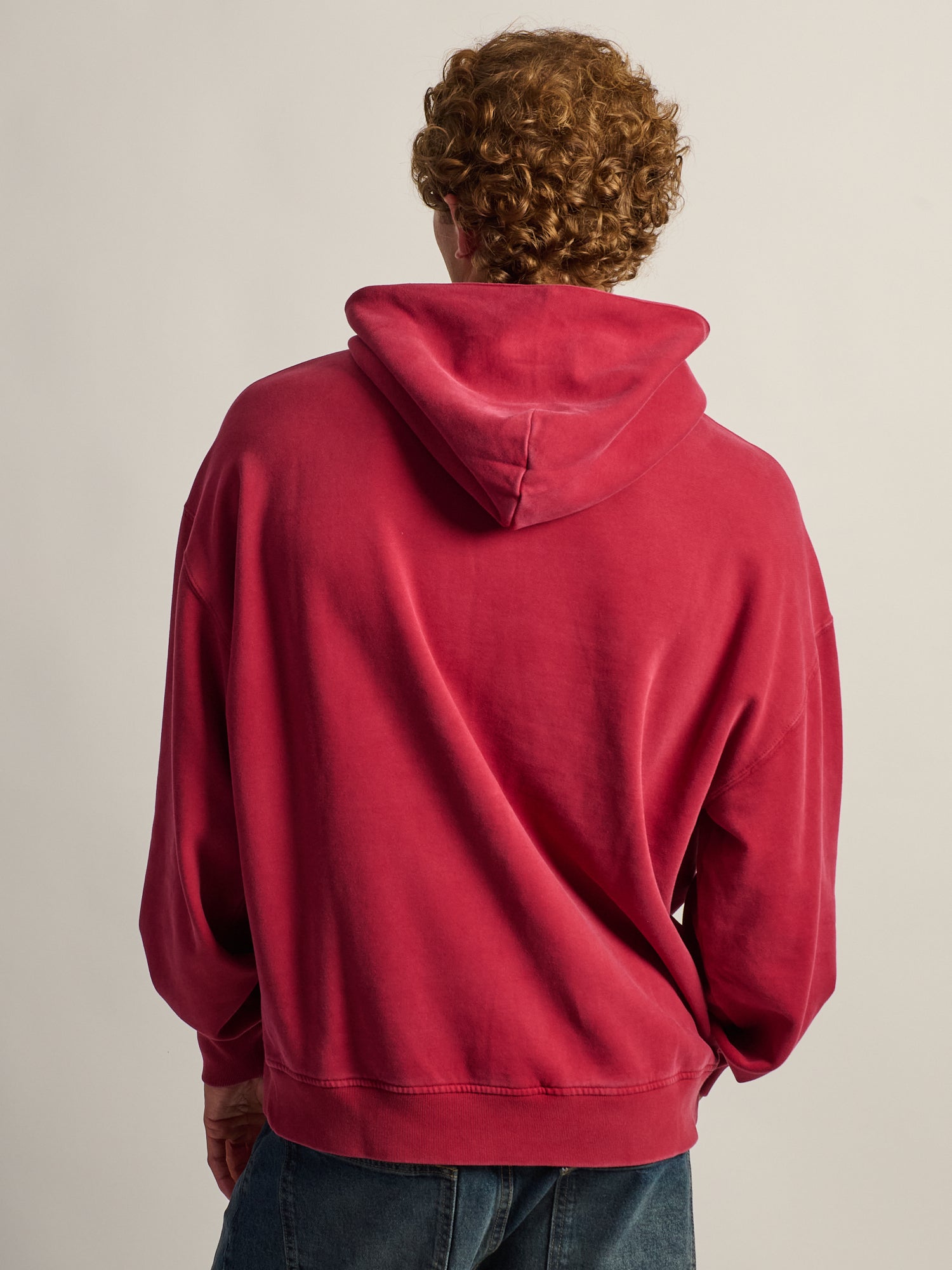 KOLBY RELAXED FIT HOODIE - RED