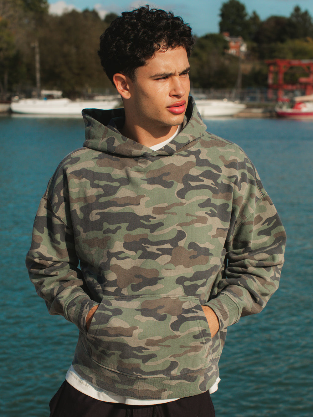 KOLBY RELAXED FIT HOODIE - CAMOUFLAGE