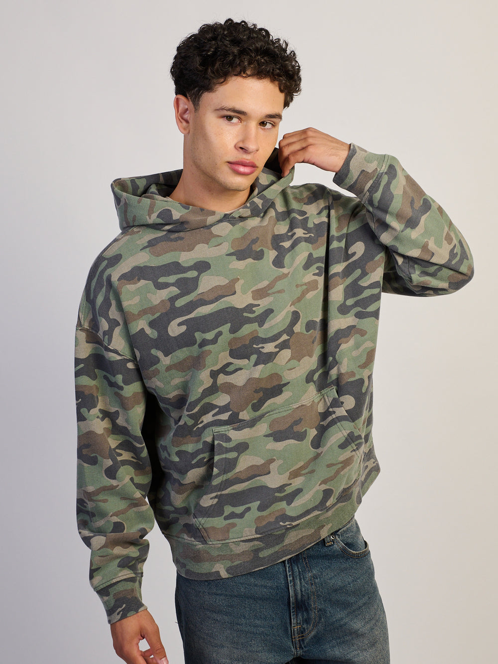 KOLBY RELAXED FIT HOODIE - CAMOUFLAGE