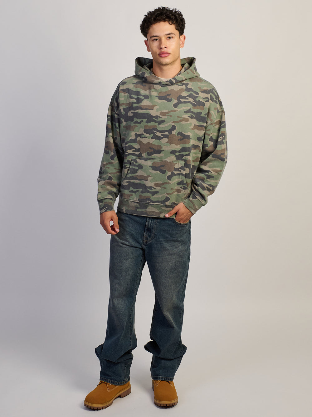 KOLBY RELAXED FIT HOODIE - CAMOUFLAGE