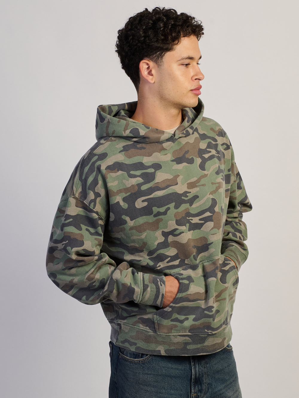 KOLBY RELAXED FIT HOODIE - CAMOUFLAGE