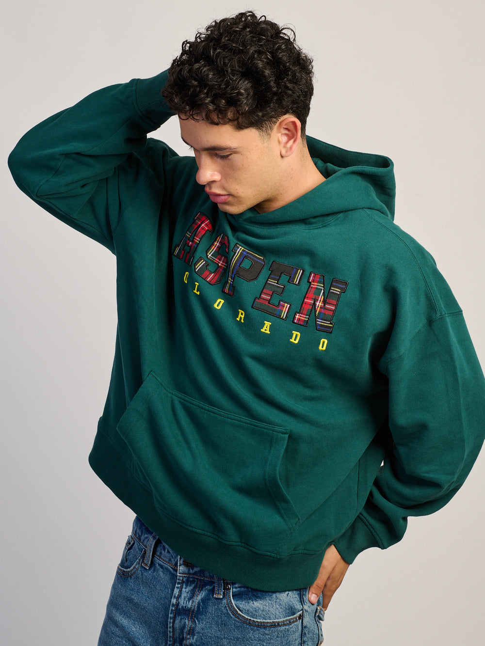 KOLBY RELAXED FIT HOODIE - FOREST