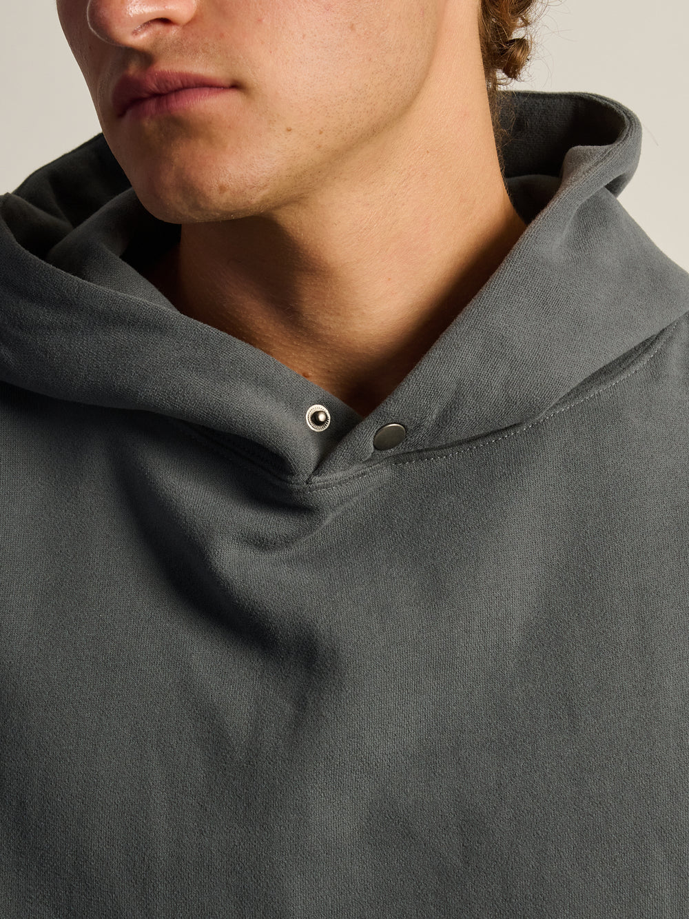 KOLBY RELAXED FIT HOODIE - CHARCOAL