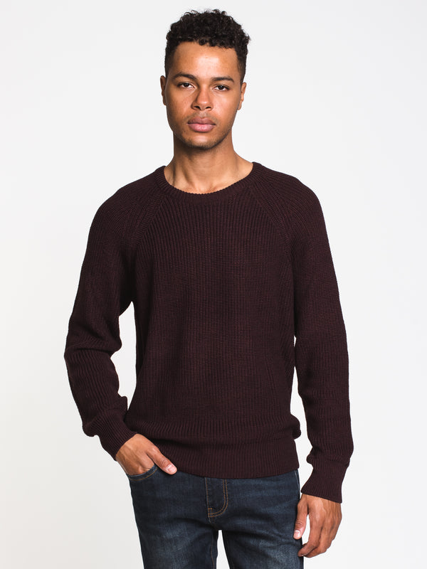 MENS RIBKNIT CREWNECK SWEATER - CLEARANCE