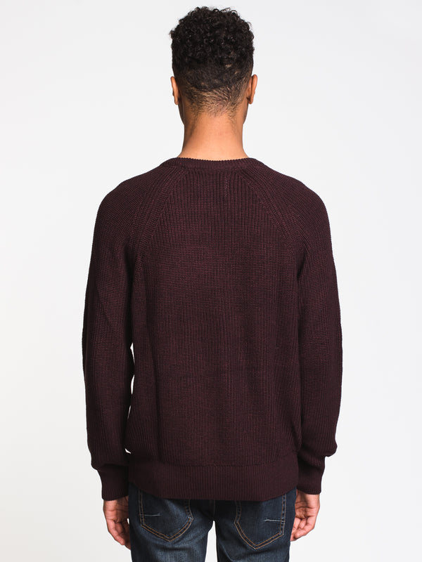 MENS RIBKNIT CREWNECK SWEATER - CLEARANCE