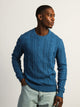 KOLBY KOLBY CABLE KNIT SWEATER - BLUE - Boathouse