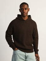 KOLBY SWEATER HOODIE - CHOCOLATE
