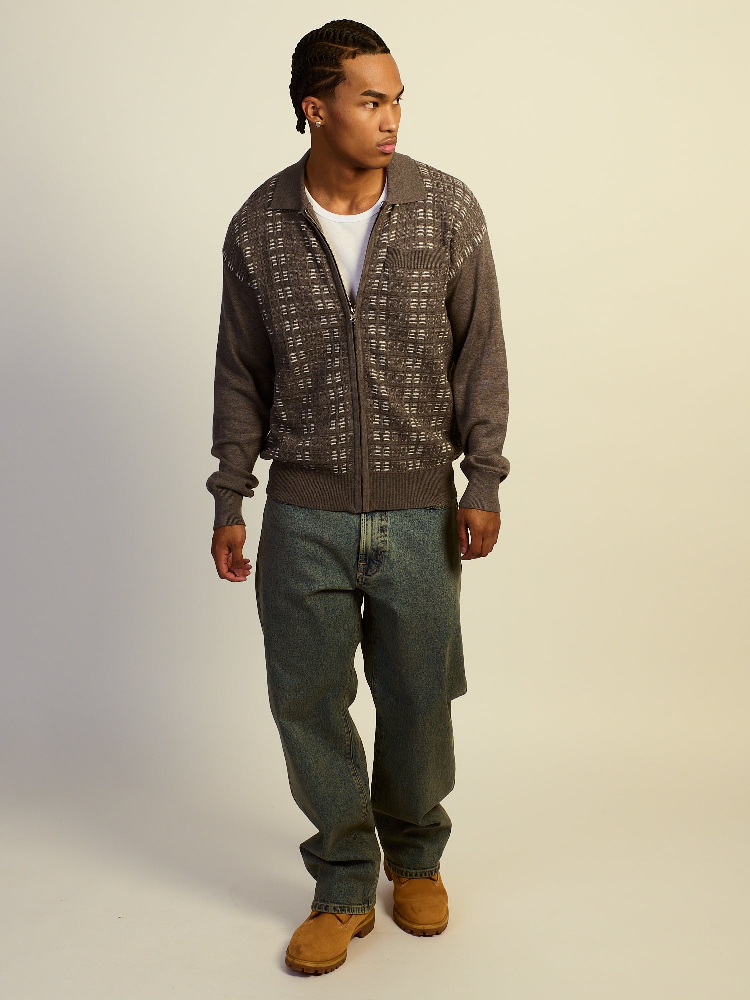 KOLBY COL ZIPPÉ - ANTHRACITE