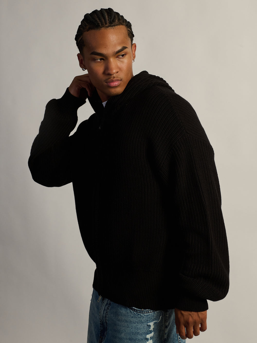 PULL À CAPUCHE KOLBY - NOIR