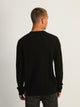 KOLBY KOLBY WAFFLE KNIT CREW - BLACK - Boathouse