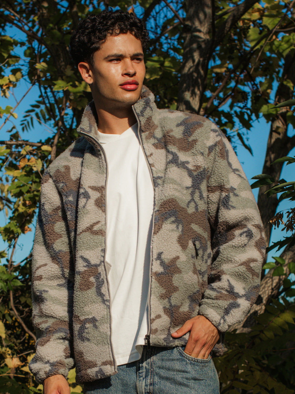 VESTE SHERPA KOLBY - CAMOUFLAGE