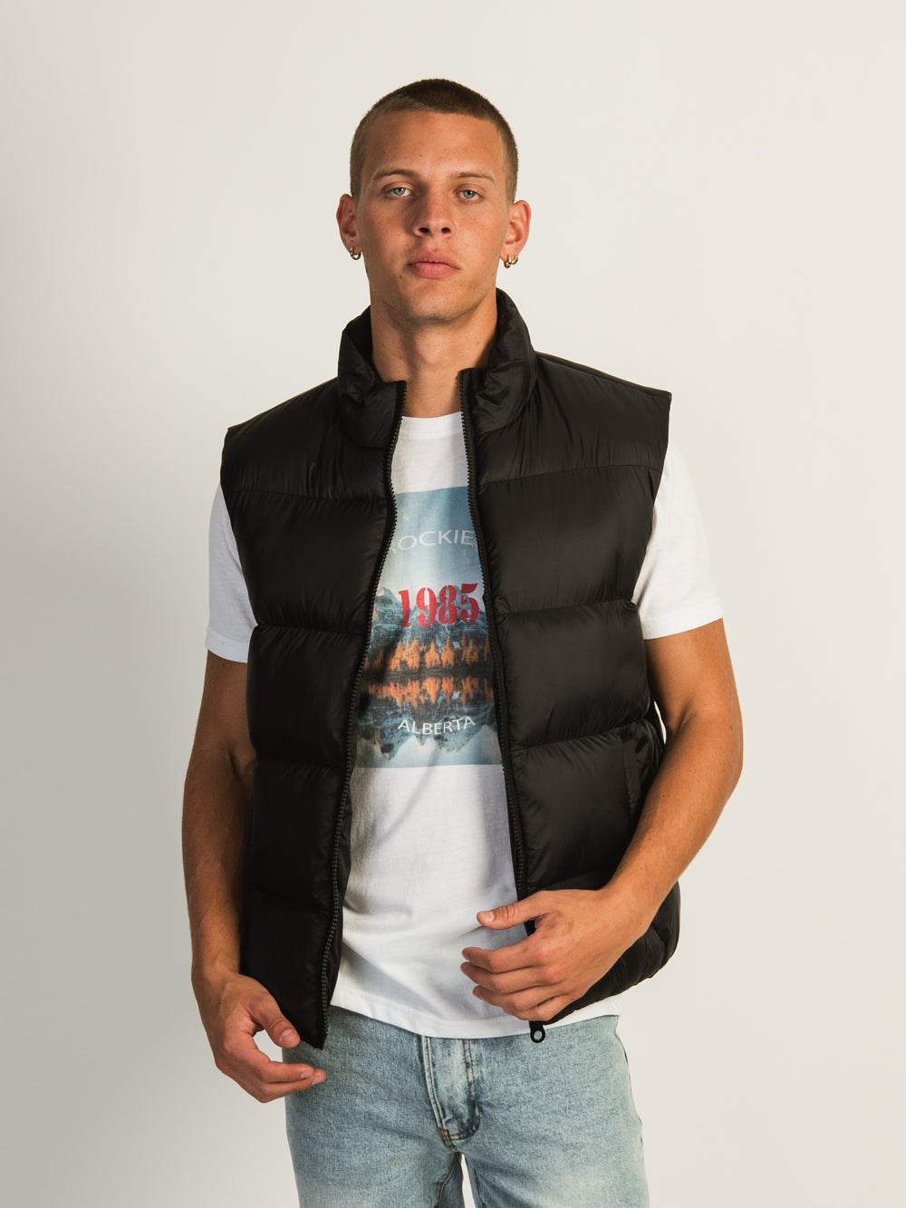 GILET MATELASSÉ KOLBY - NOIR