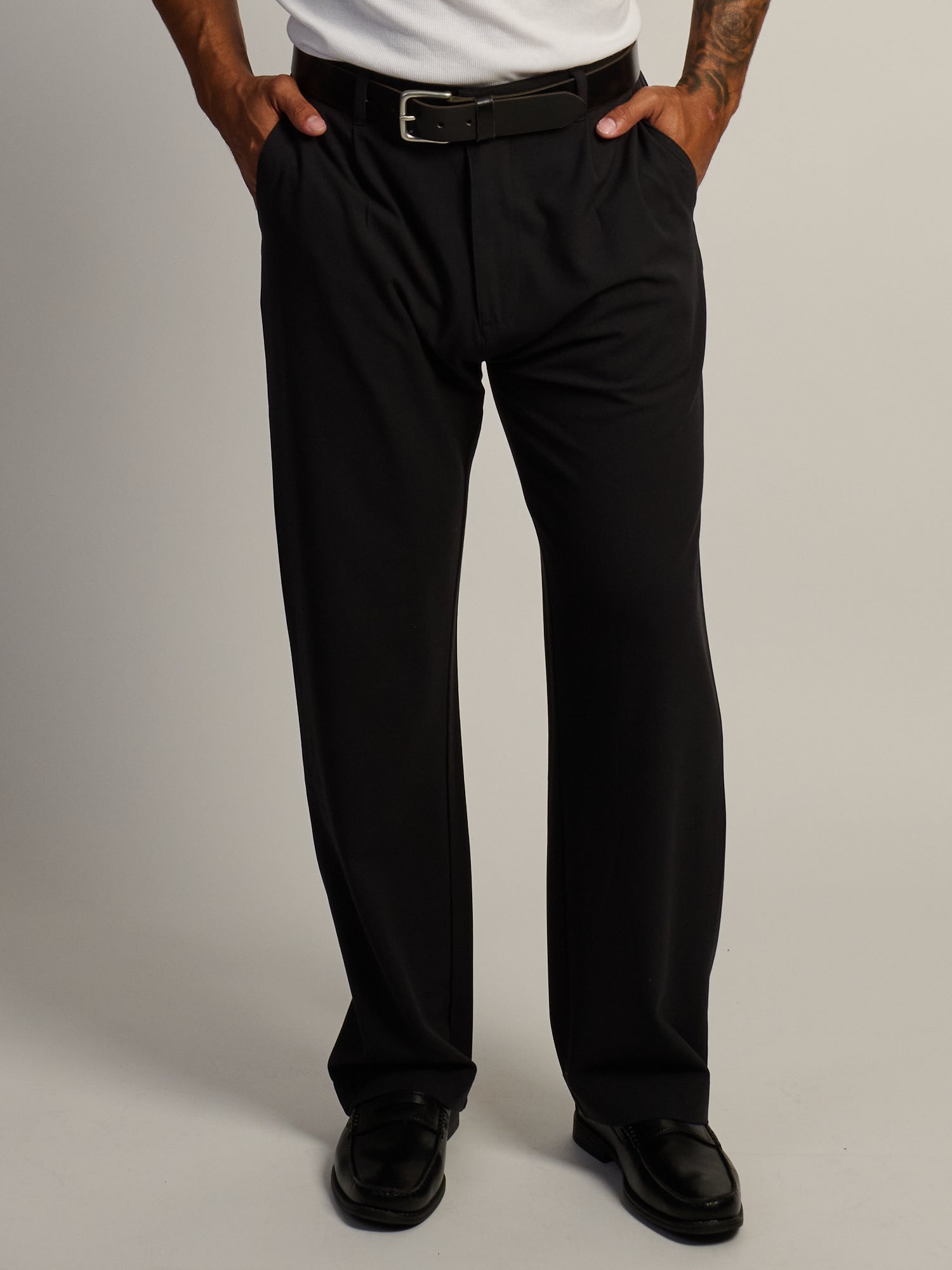 KOLBY BAGGY TROUSER - BLACK