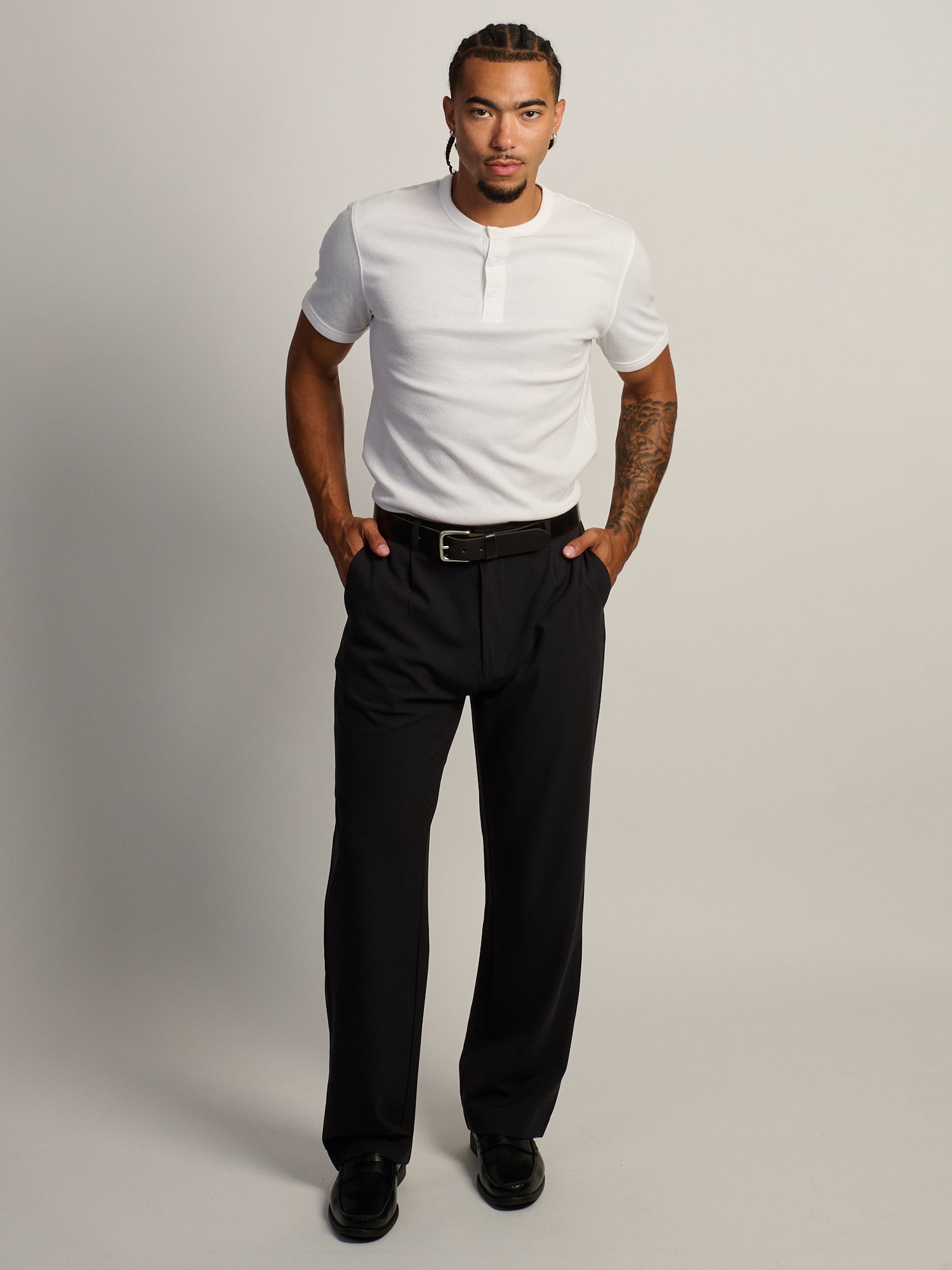 KOLBY BAGGY TROUSER - BLACK