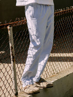 KOLBY RELAXED FIT LN BLEND PANT - BLUE