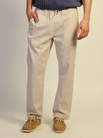 KOLBY RELAXED FIT LN BLEND PANT - NATURAL