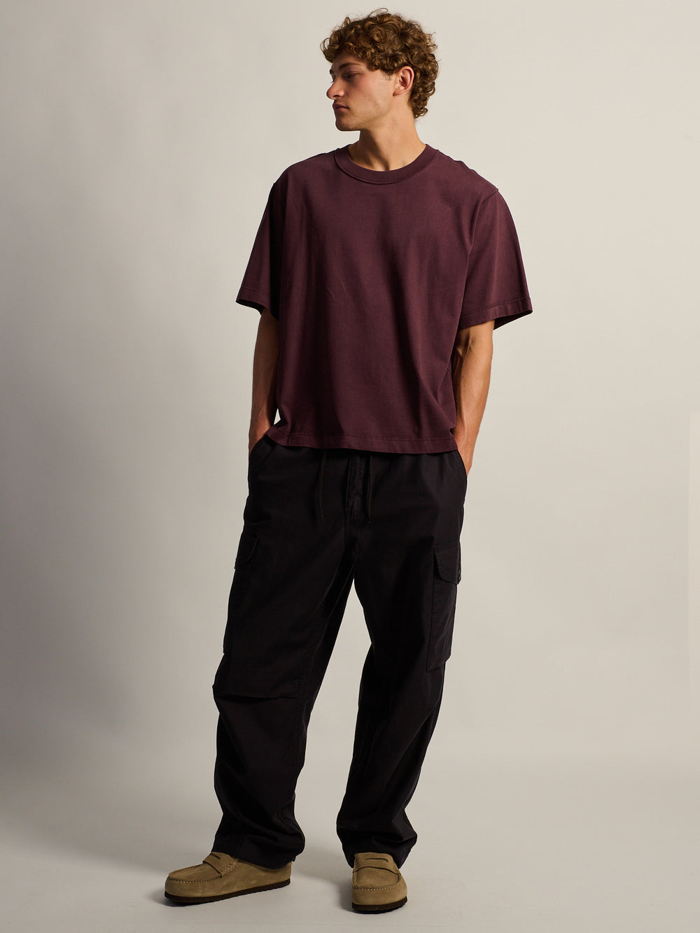 KOLBY BAGGY CARGO PANT - BLACK
