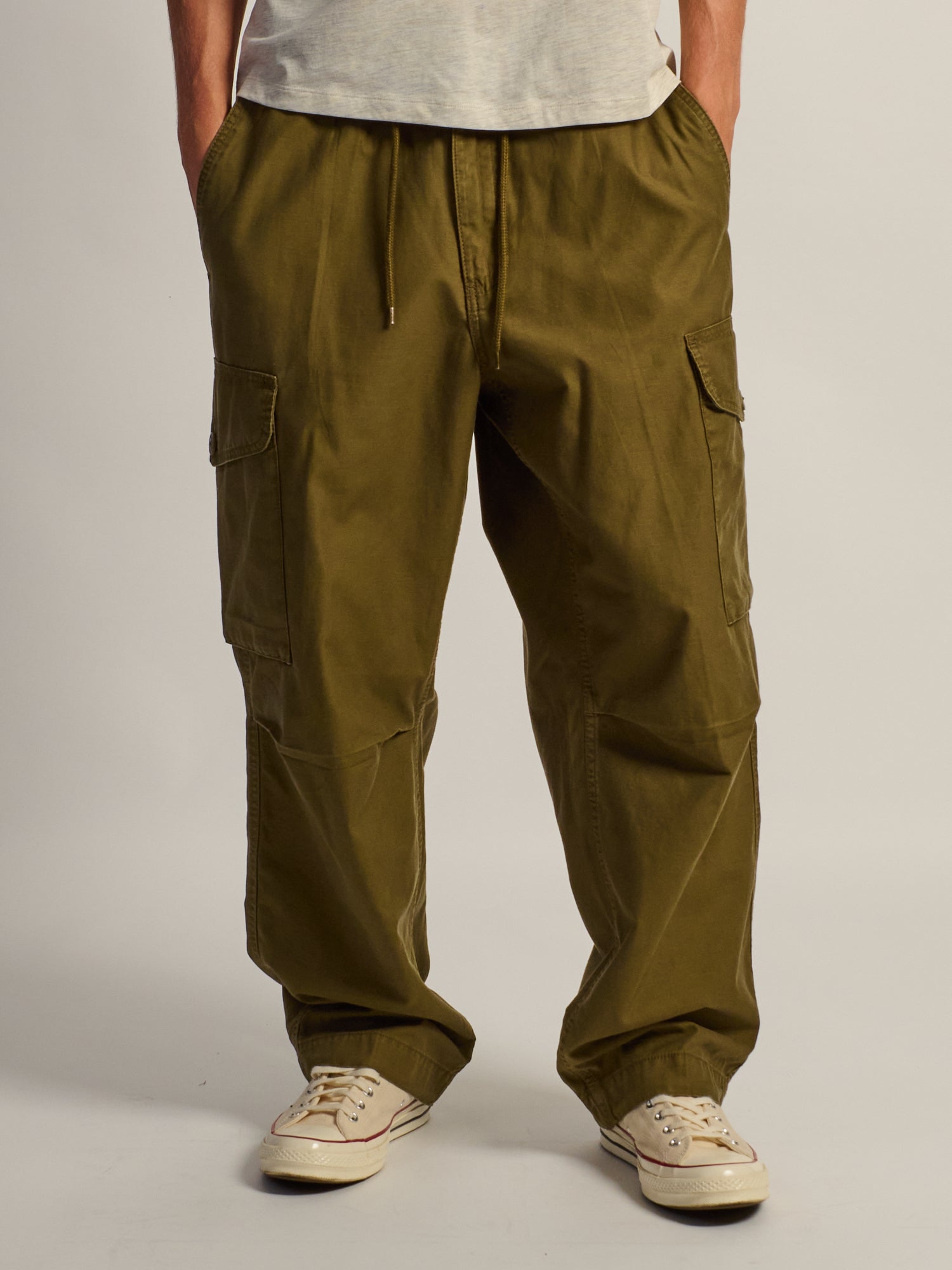 KOLBY BAGGY CARGO PANT - OLIVE
