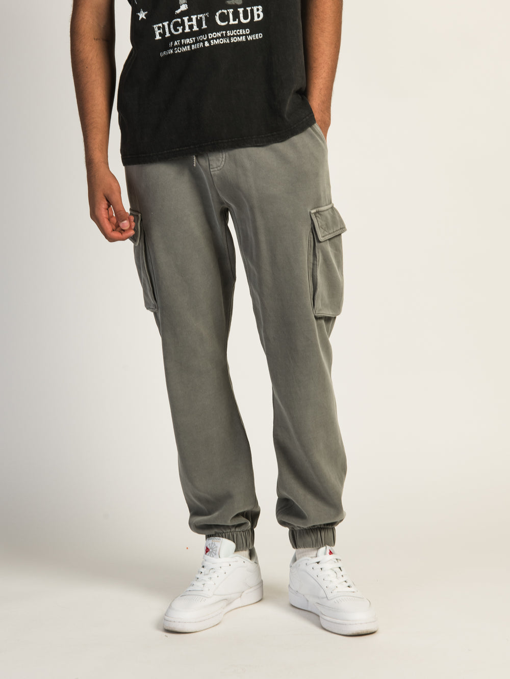 PANTALON DE JOGGING PARKER GARMENT DYE CARGO – NOIR