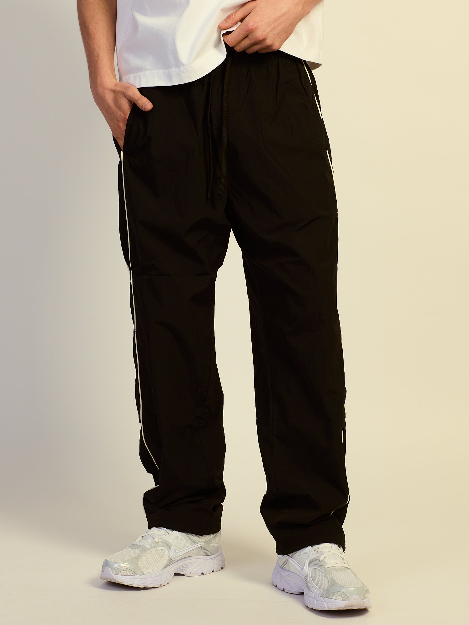 Coln thread track pants black Utility Trackpant in Black | ARNE UK