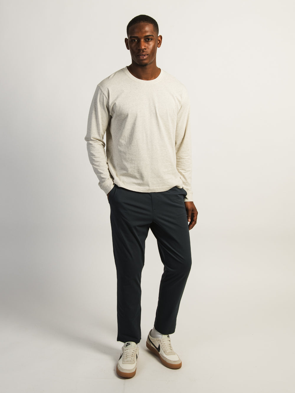 KOLBY KEEP COOL STRETCH PULL ON PANT - NAVY