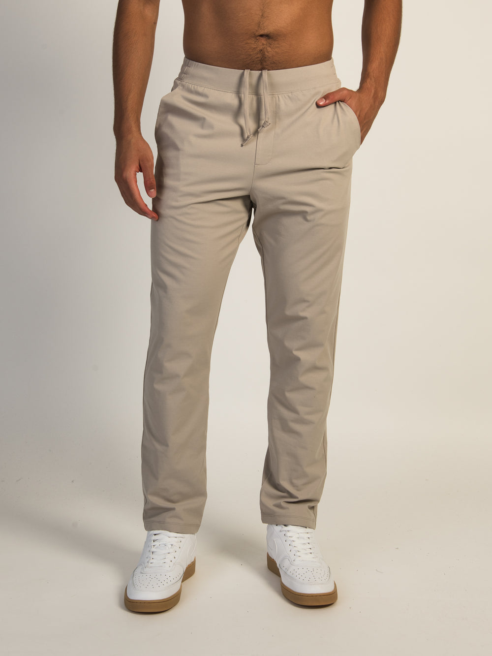 KOLBY STRETCH PULL ON PANT - PEBBLE