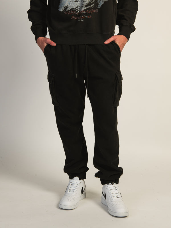 KOLBY VINTAGE WASH CARGO - BLACK
