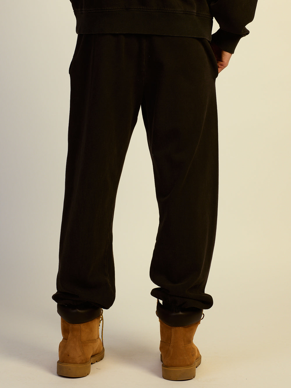 KOLBY BAGGY FLEECE JOGGER - BLACK