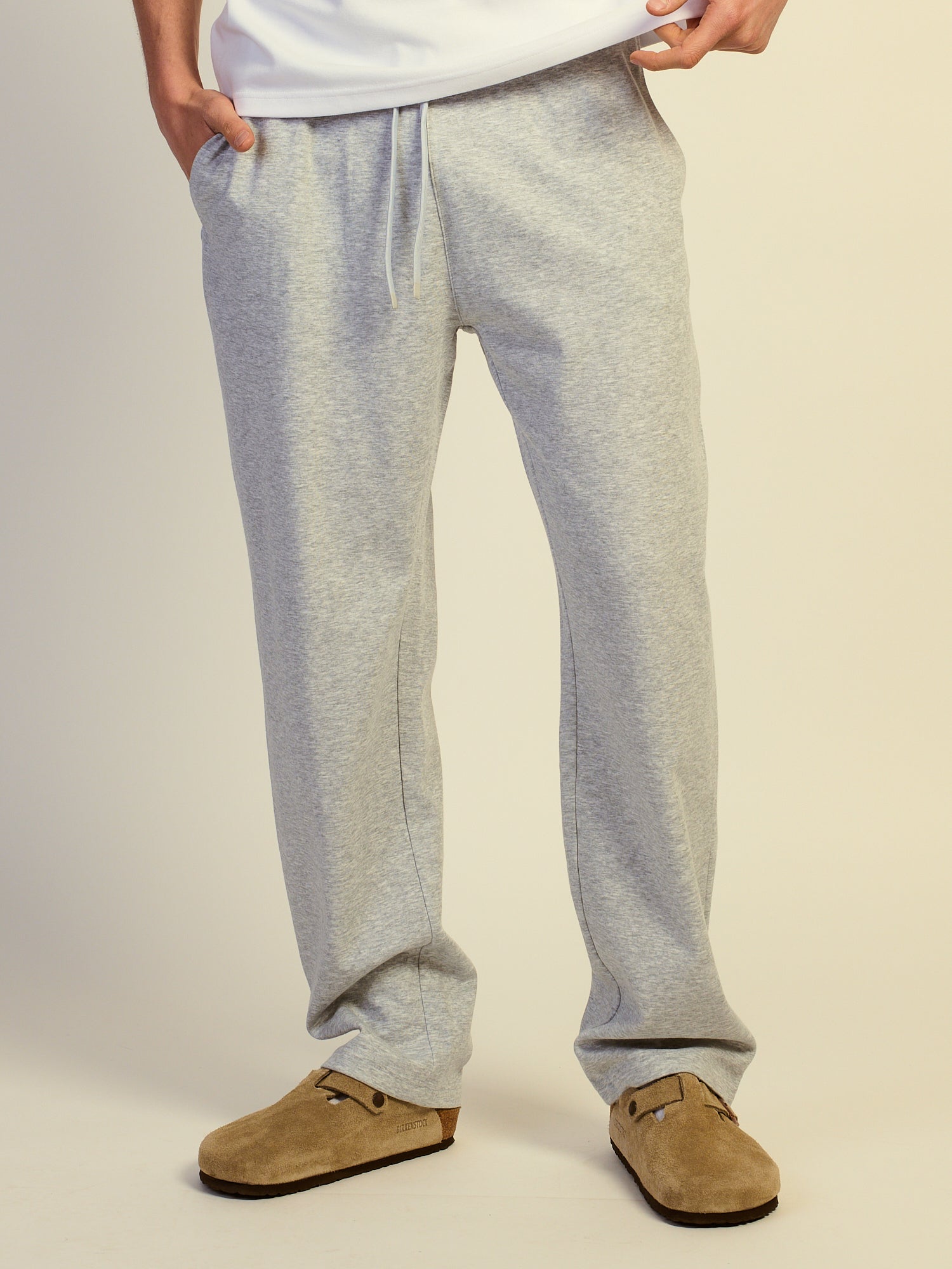 KOLBY KEEP COOL STRAIGHT LEG PANT - HEATHER GREY