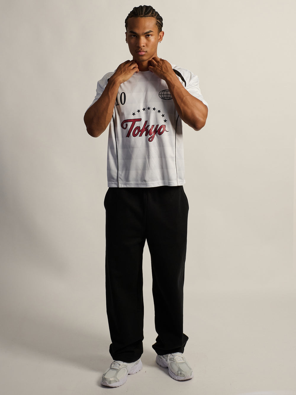 PANTALON DE SWEAT LOURD KOLBY BAGGY - NOIR