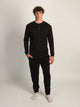 KOLBY KOLBY SUEDED LOUNGE PANT - BLACK - Boathouse