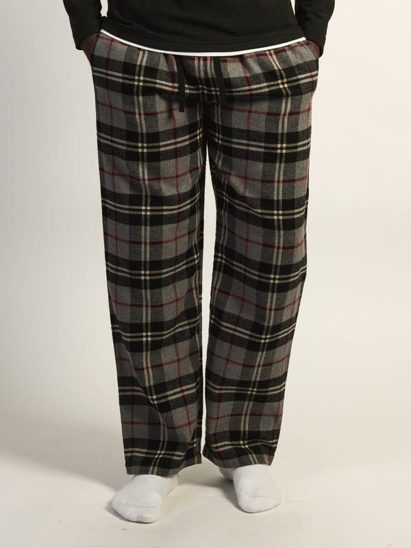 KOLBY PLAID PANT - BLACK