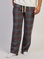 KOLBY PLAID PANT - GREY