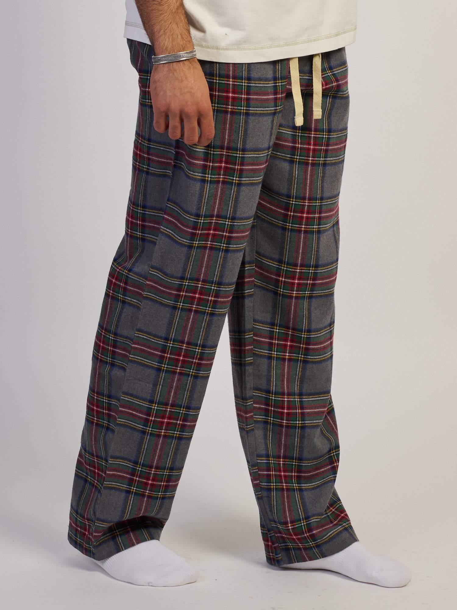 KOLBY PLAID PANT - GREY
