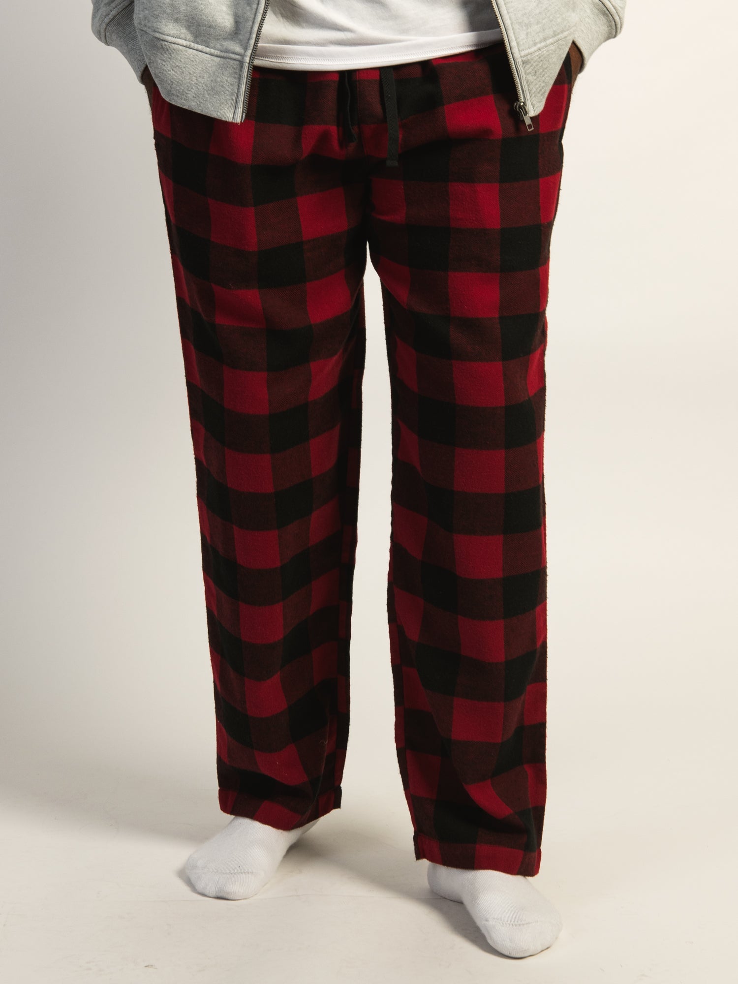 PANTALON KOLBY PLAID - ROUGE