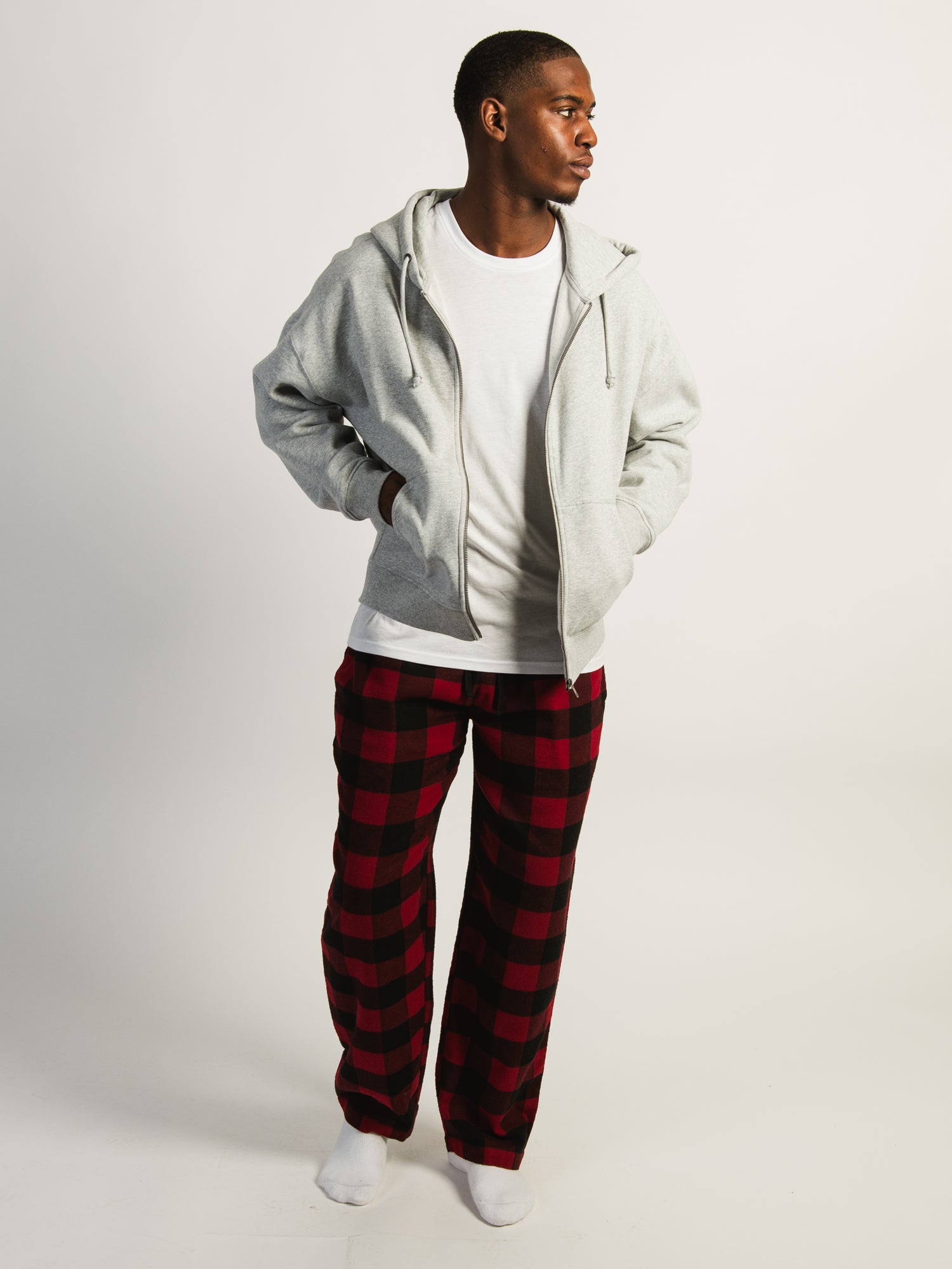 KOLBY PLAID PANT - RED