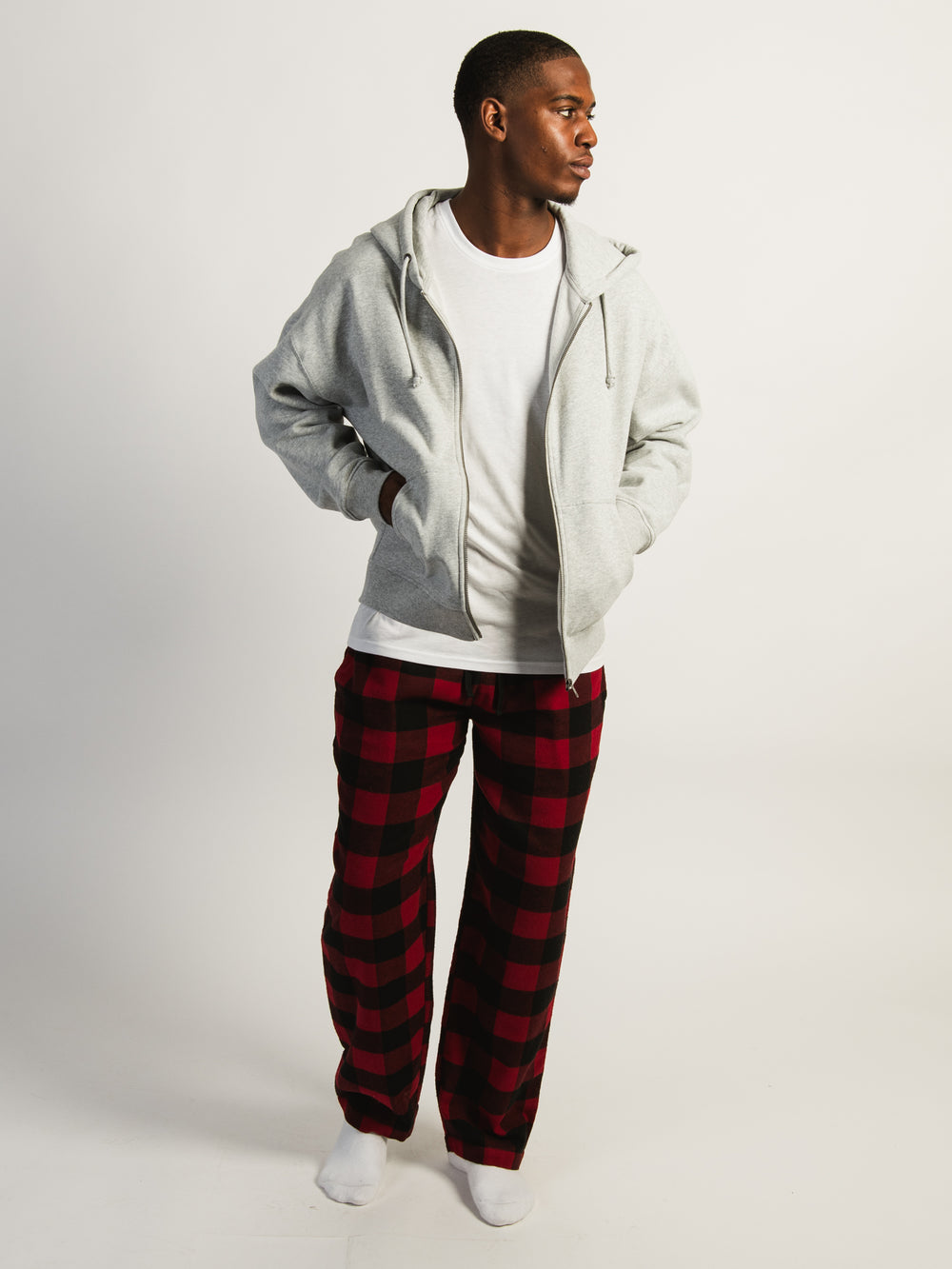 KOLBY PLAID PANT - RED
