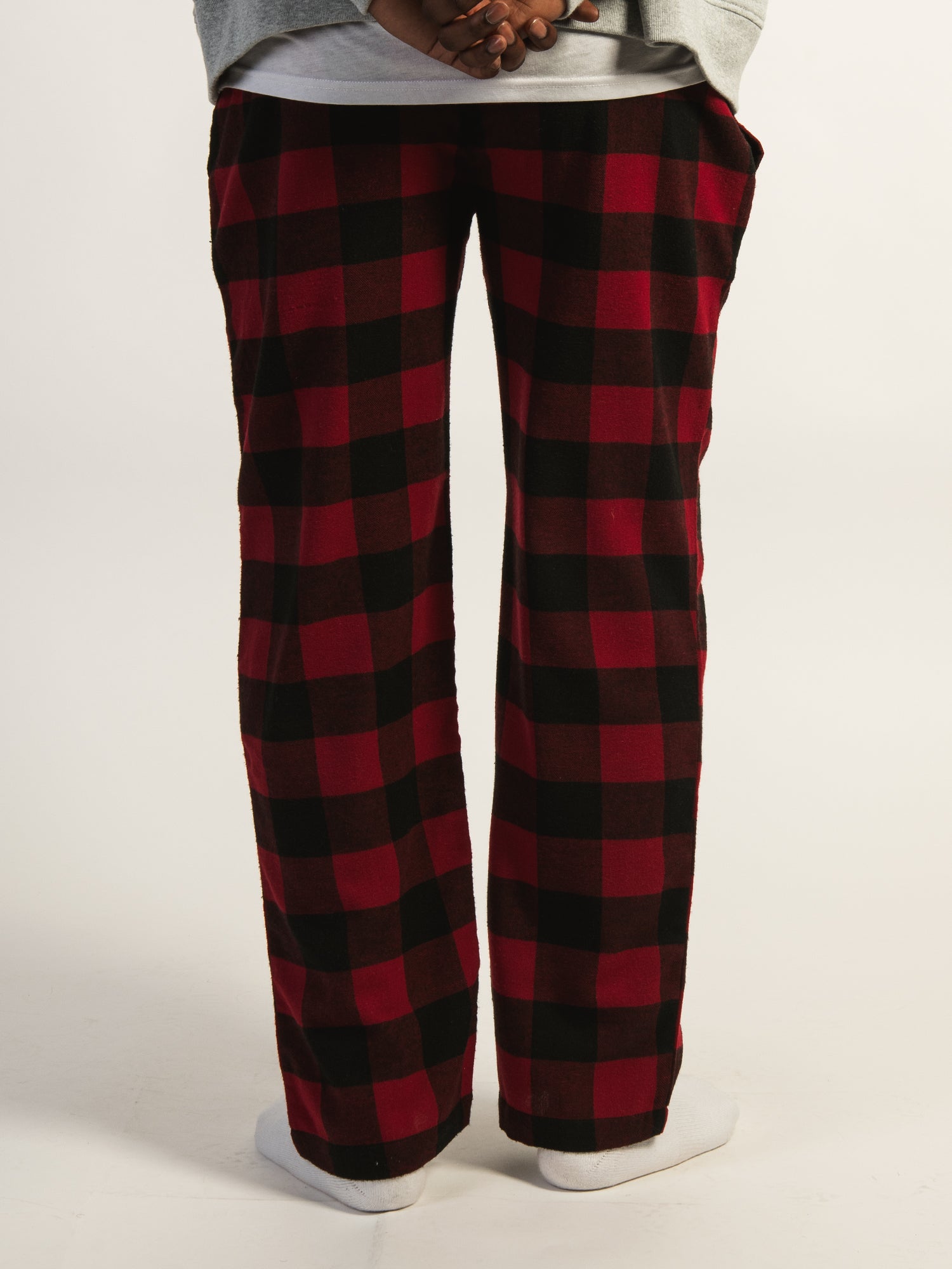 PANTALON KOLBY PLAID - ROUGE