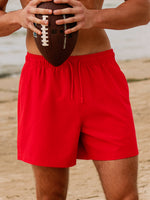 KOLBY SWIM WAVE STRETCH 5in SWIM SHORT - RED