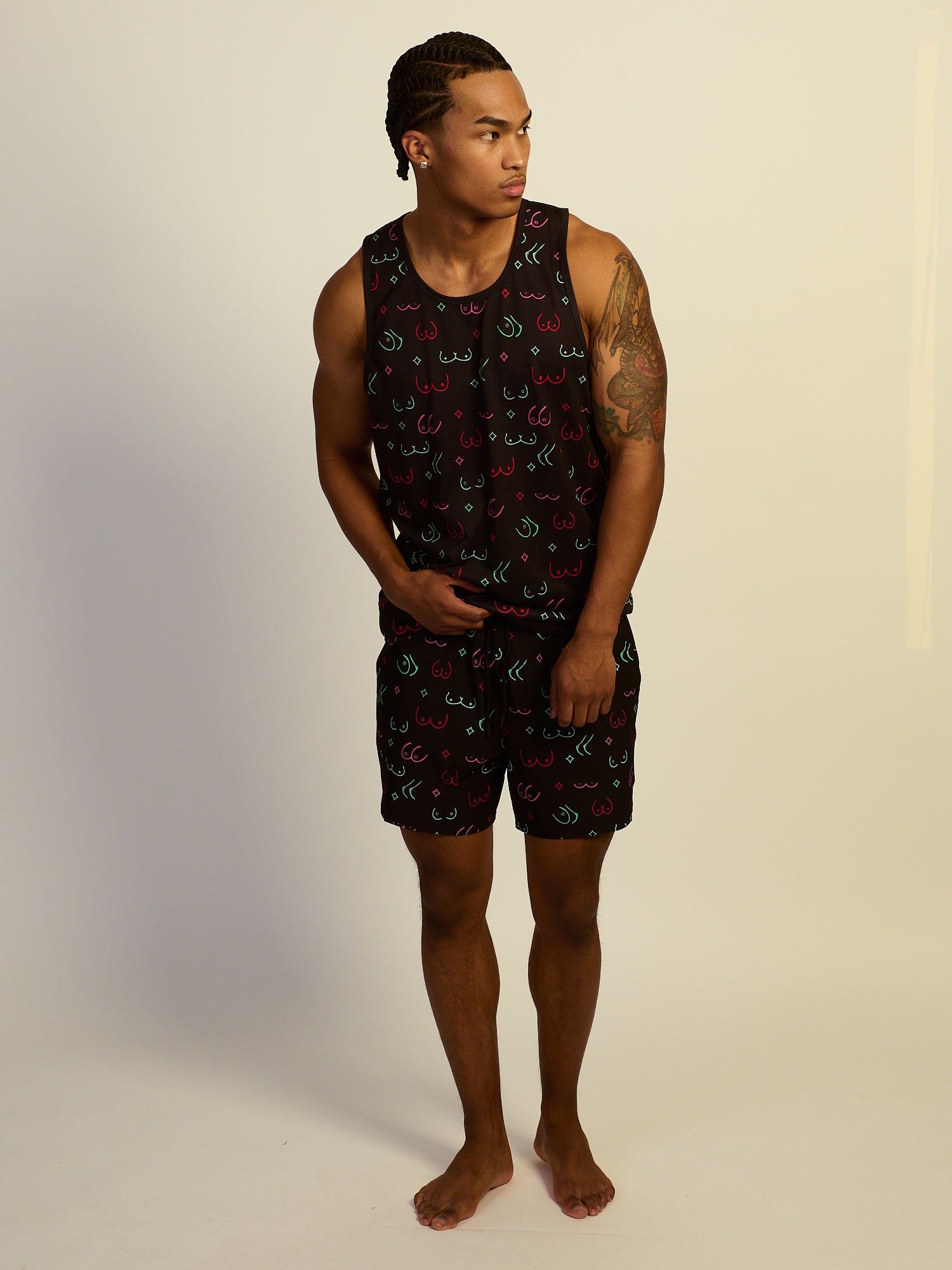 KOLBY BOOBIES 5in STRETCH SWIM SHORT