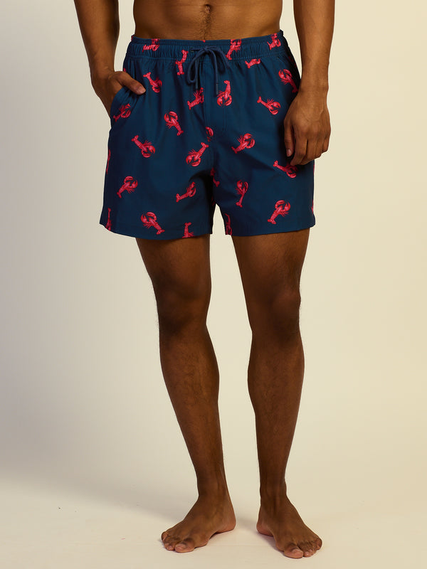 KOLBY SWIM LOBSTER 5in STRETCH SWIM SHORT