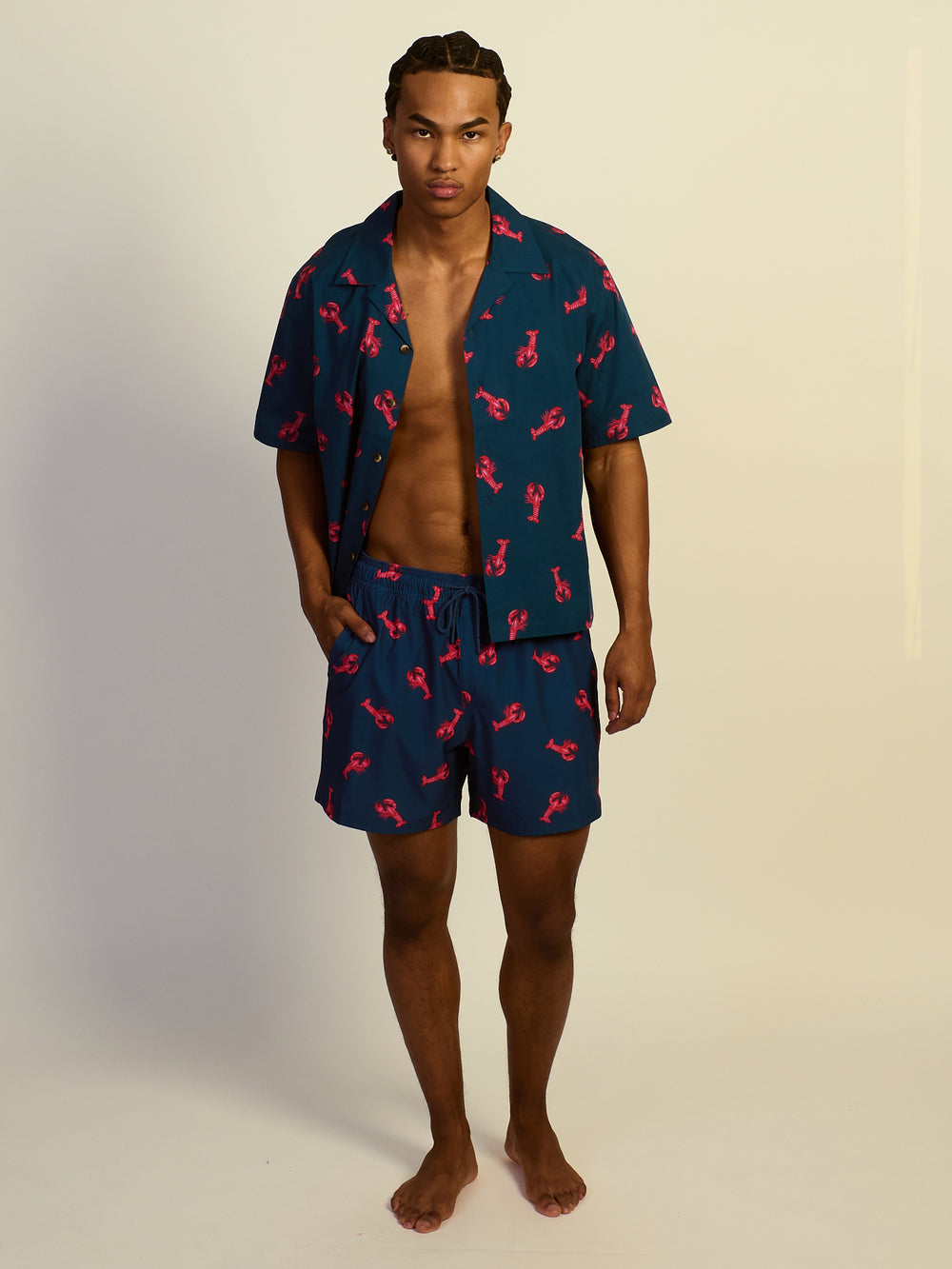 KOLBY SWIM LOBSTER 5in STRETCH SWIM SHORT