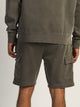 KOLBY KOLBY GARMENT DYE FRENCH TERRY CARGO SHORT - IRON - Boathouse