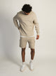 KOLBY KOLBY GARMENT DYE FRENCH TERRY CARGO SHORT - OATMEAL - Boathouse