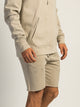 KOLBY KOLBY GARMENT DYE FRENCH TERRY JOG SHORT - OATMEAL - Boathouse