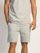 KOLBY KOLBY GARMENT DYE FR TERRY MELANGE JOG SHORT - GREY MELANGE - Boathouse