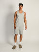 KOLBY KOLBY GARMENT DYE FR TERRY MELANGE JOG SHORT - GREY MELANGE - Boathouse