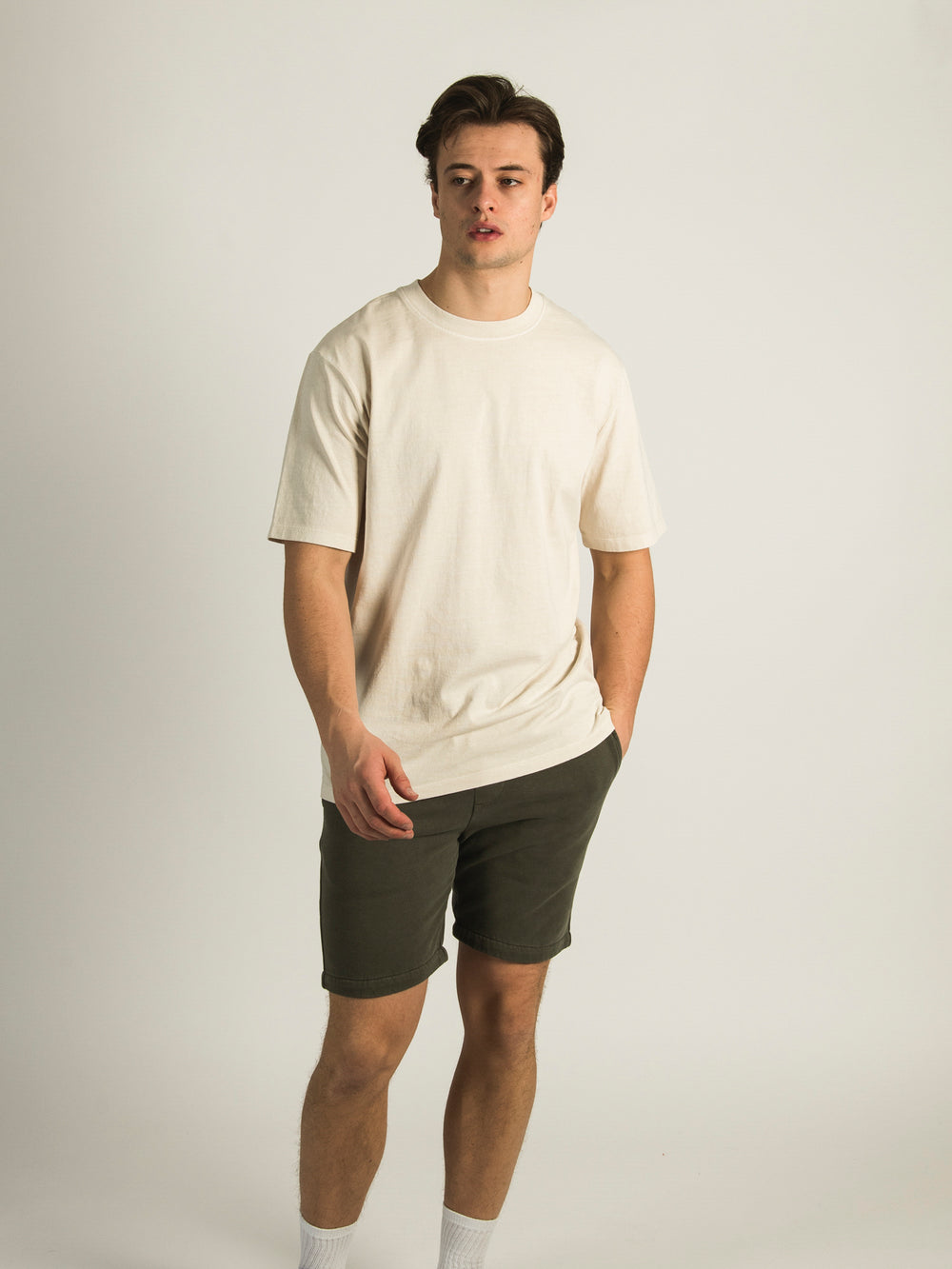 KOLBY GARMENT DYE JOG SHORT  - CLEARANCE